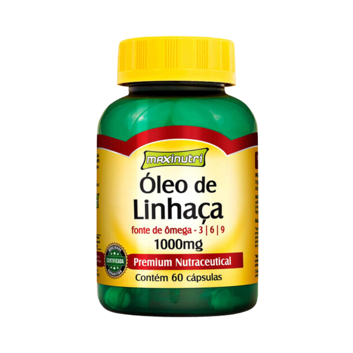 Oleo de Linhaca Maxinutri 1000mg 60 Capsulas