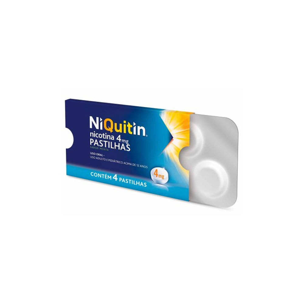 Niquitin 4mg Patilha Para Parar De Fumar 4 Unidades
