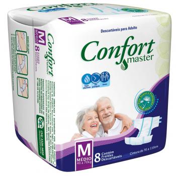 FRALDA CONFORT MASTER Geriatrica M 8 unidades