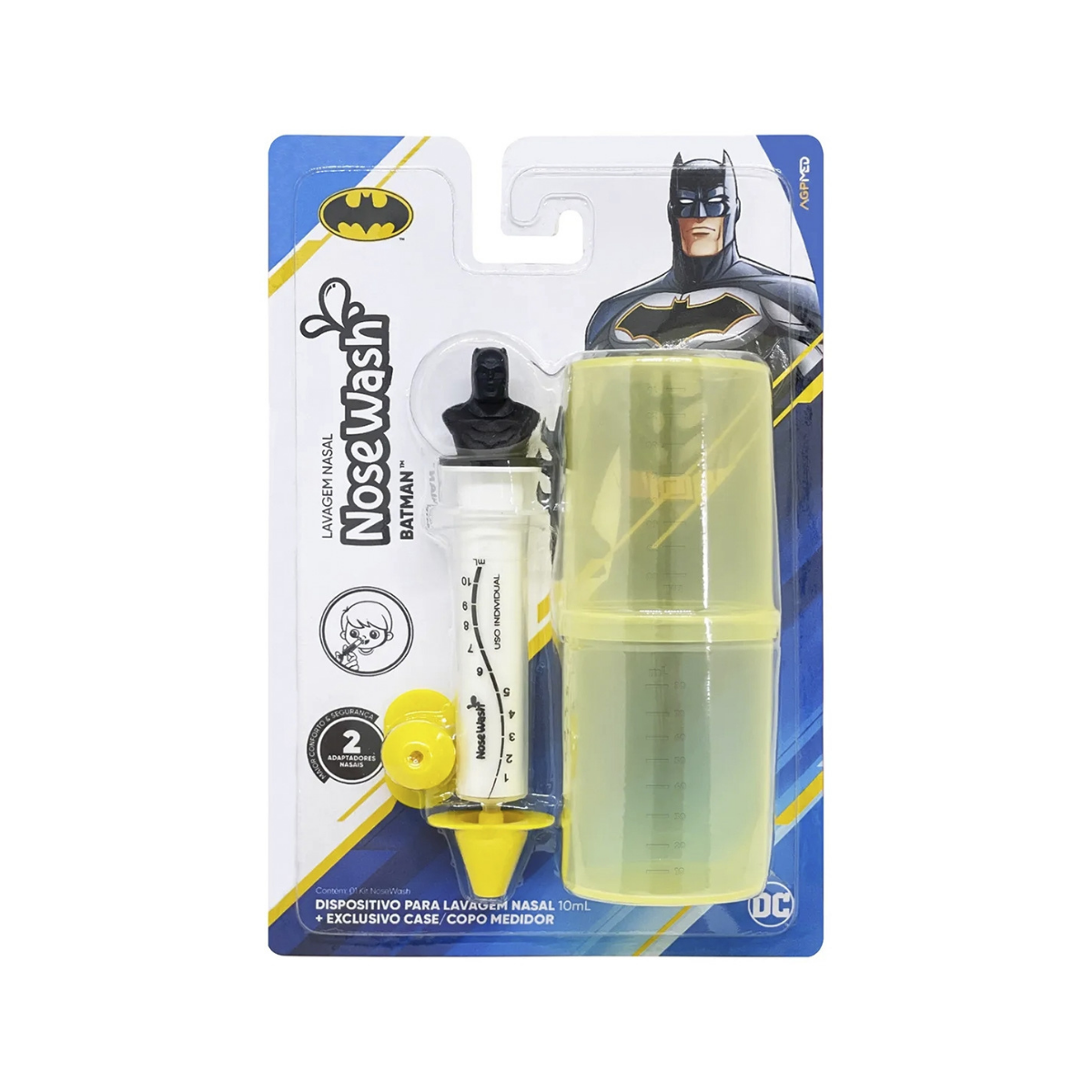 Seringa para Lavagem Nasal NoseWash Agpmed+Copo Medidor Batman