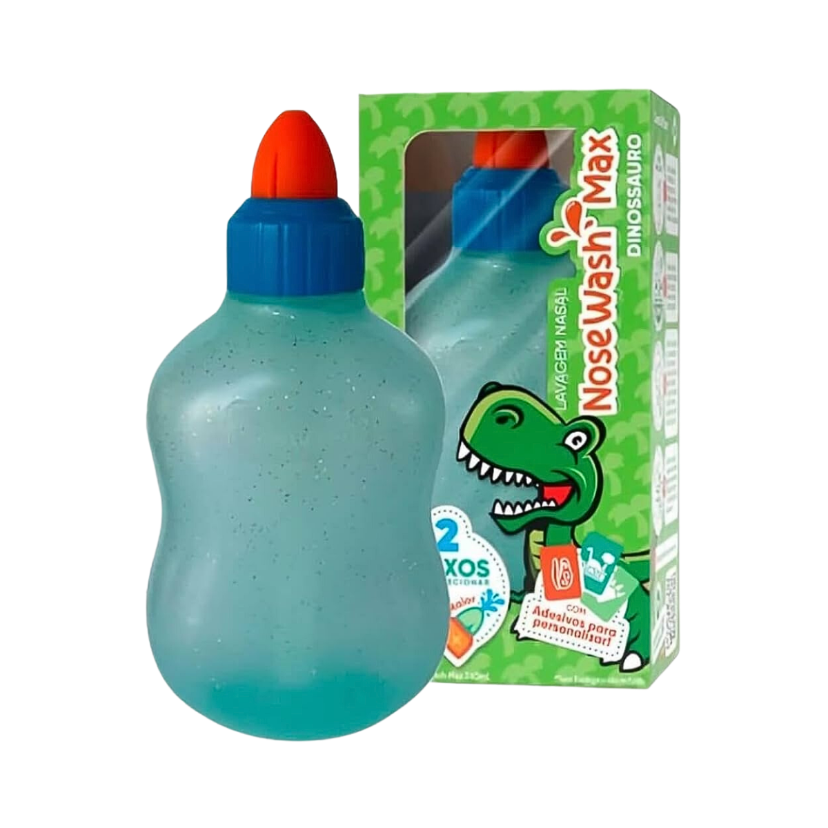 Dispositivo Para Lavagem Nasal Nosewash Max Infantil Dinossauro Agpmed 240ml