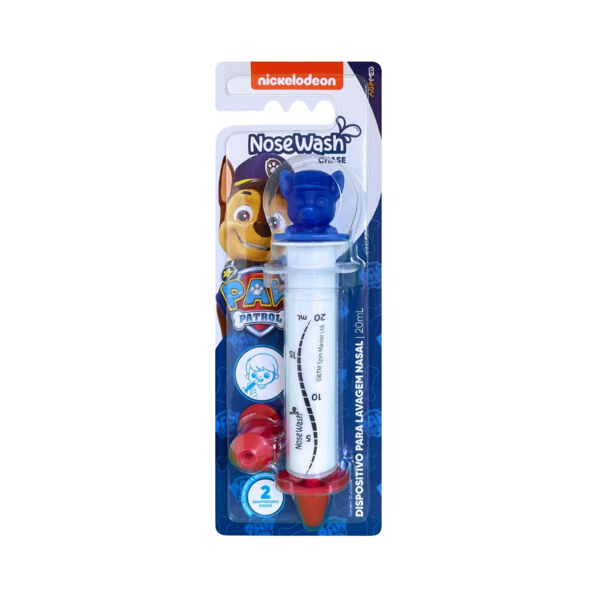 Dispositivo para Lavagem Nasal Patrulha Canina Chase Nosewash 20ml
