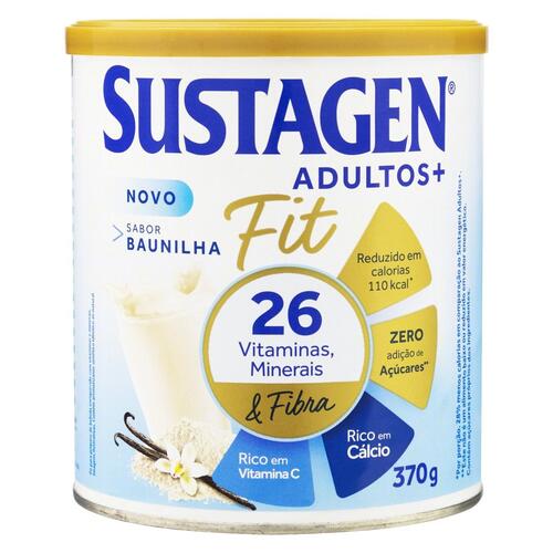 Complemento Alimentar Sustagen Adultos + Fit Sabor Baunilha 370G