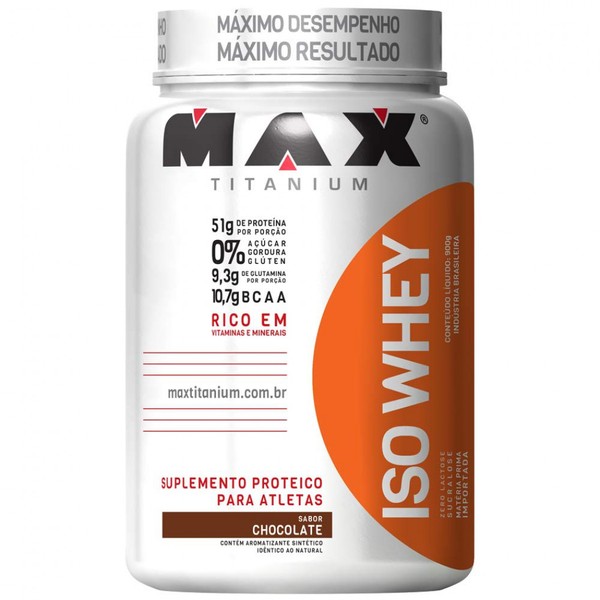 ESPORTIVO MAX TITANIUM ISO WHEY POTE PÓ 900 GRAMAS