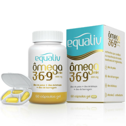 Omega Mix 3-6-9 Equaliv 1000mg, frasco com 60 capsulas gel