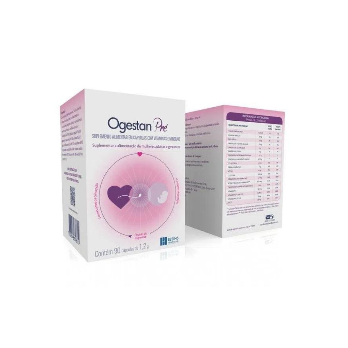 Ogestan Pré 1,2g 90 Cápsulas
