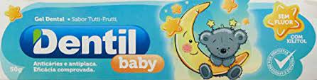 Gel Dental Dentil Baby tutti-frutti, sem fluor com 50g