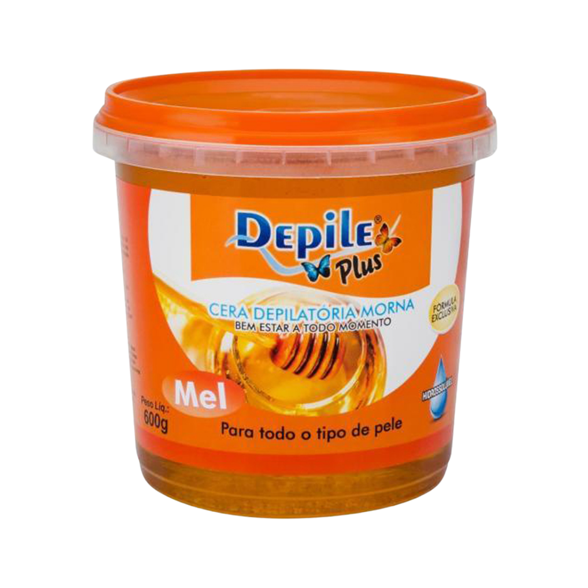 Cera Depilatoria Depile Plus 600G Nacional Mel