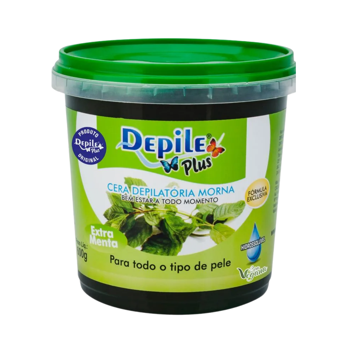 CERA DEPILATORIA DEPILE PLUS EXTRA MENTA 600GR