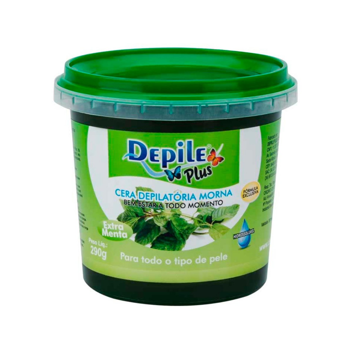CERA DEPOLATORIA DEPILE PLUS EXTRA MENTA 290G