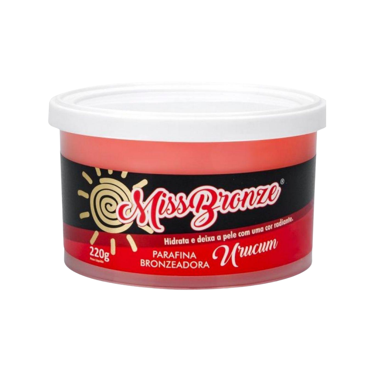 PARAFINA BRONZEADORA URUCUM MISS BRONZE EMBALAGEM 220 G