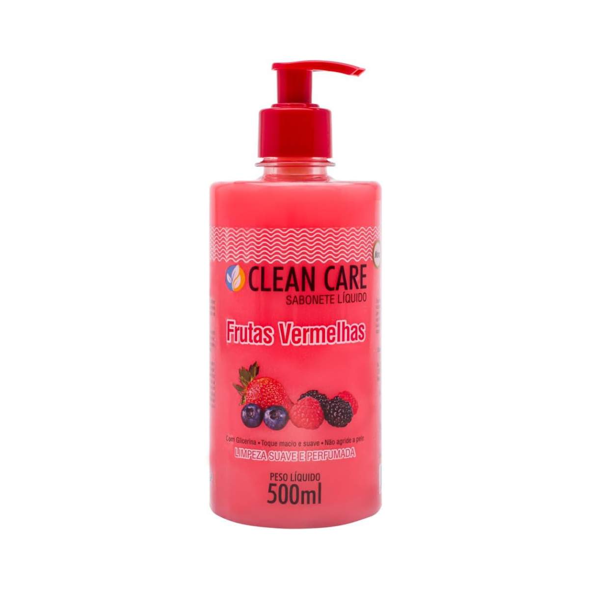 Sabonete Líquido Frutas Vermelhas Clean Care 500ml