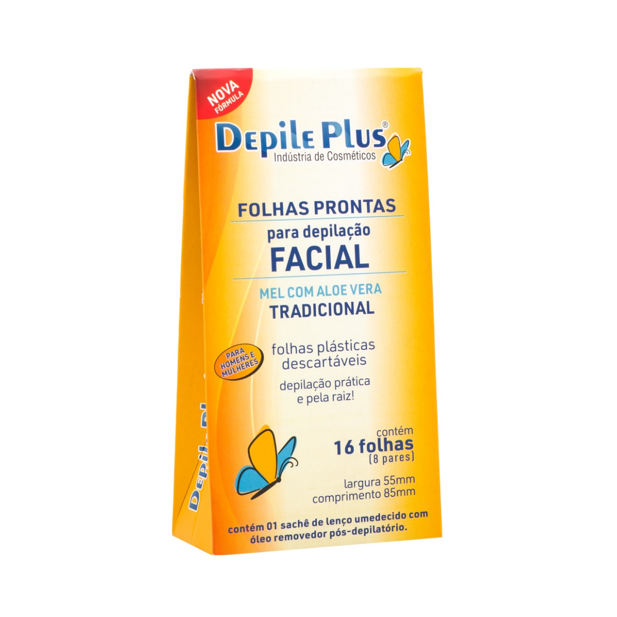 Folha Pronta Facial Depile Plus 16 Unidades