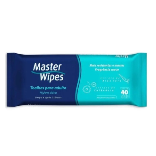 Toalhas Umedecidas Master Wipes 40 unidades