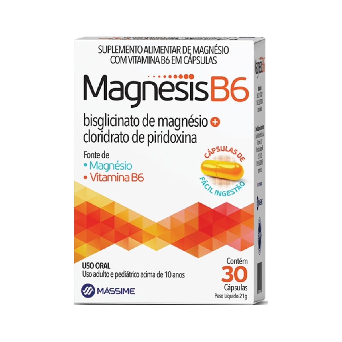 Magnesis B6 Massime 30 Cápsulas