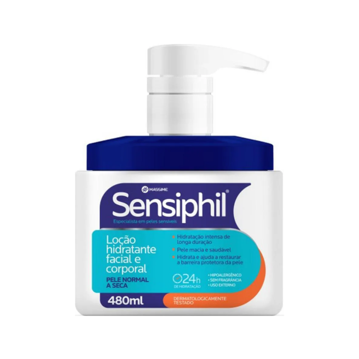 Creme Hidratante Corporal Sensiphil Massime 480ml