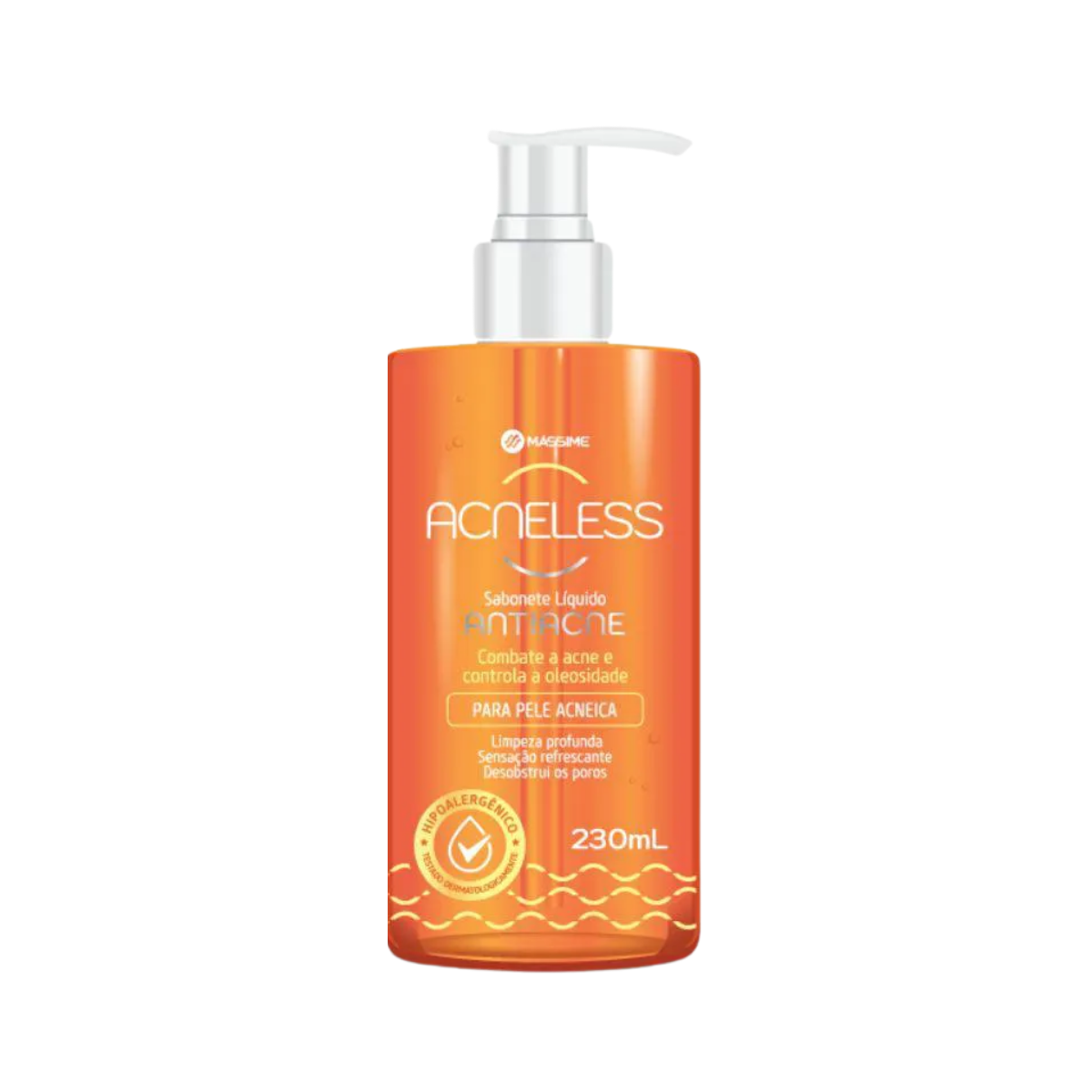 Sabonete Líquido Antiacne Acneless Massime 230ml