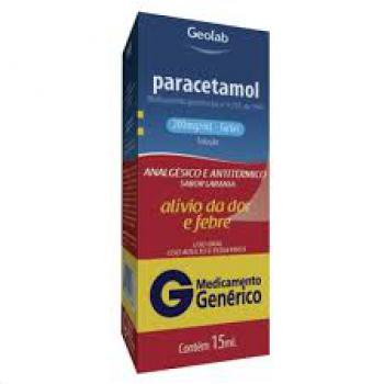 PARACETAMOL 200 MG SOL ORAL C/15 ML