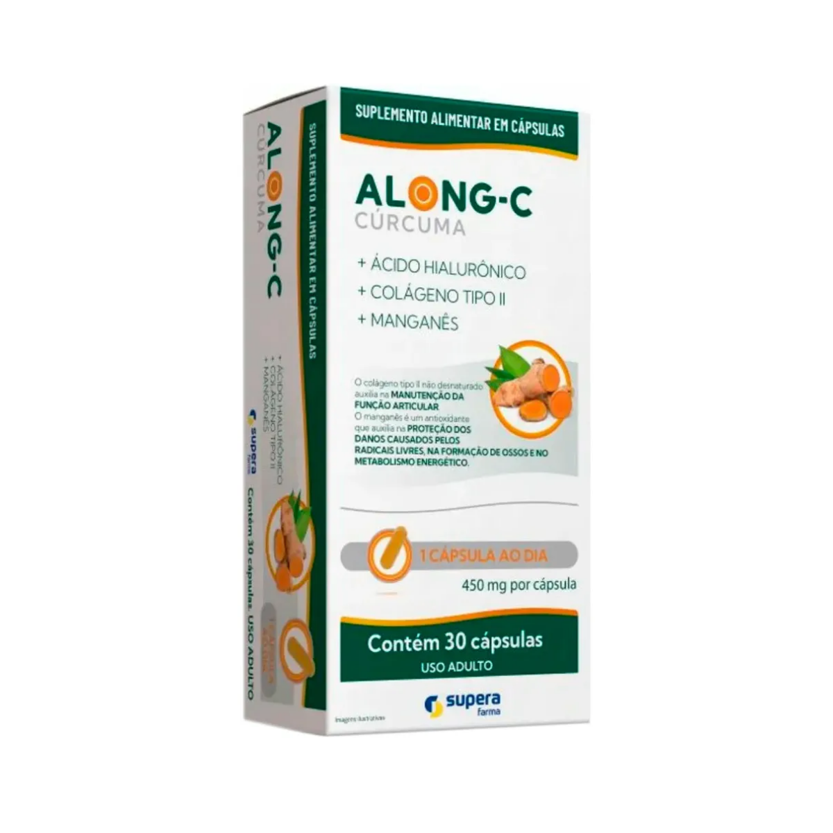 Suplemento Alimentar Along-C Supera 30 Cápsulas