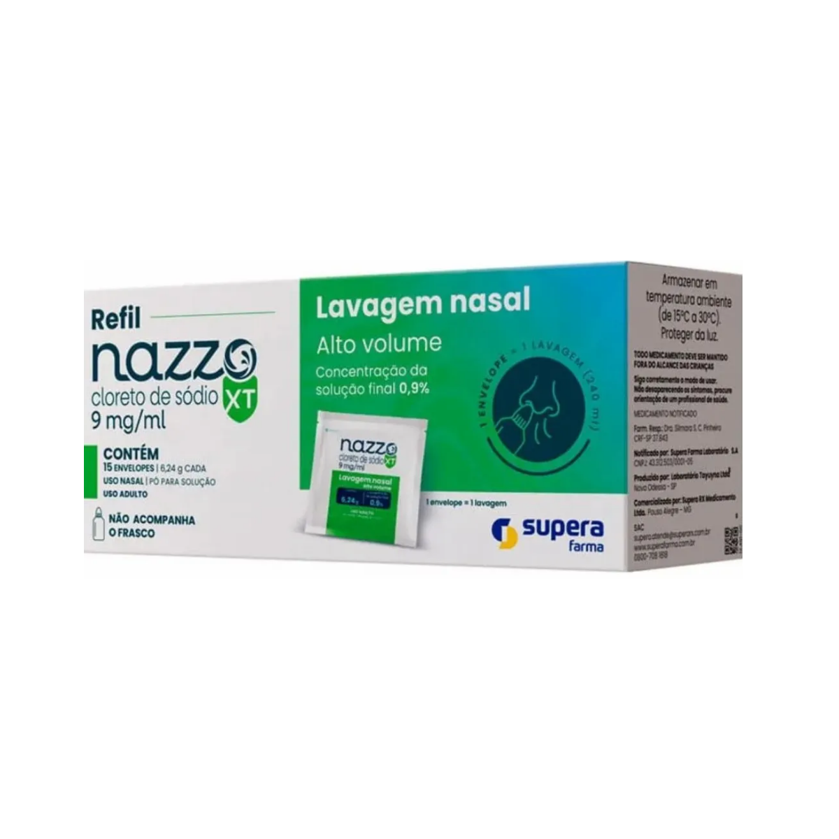 Nazzo XT Supera 9mg/ml 15 Envelopes 6,24g