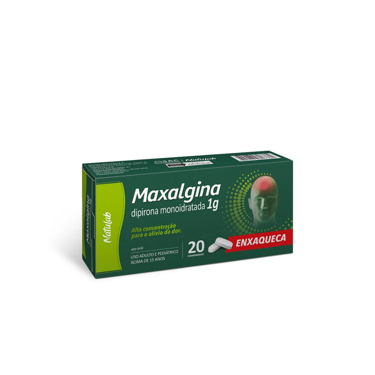 Maxalgina Comprimido 1g 20 Comprimidos