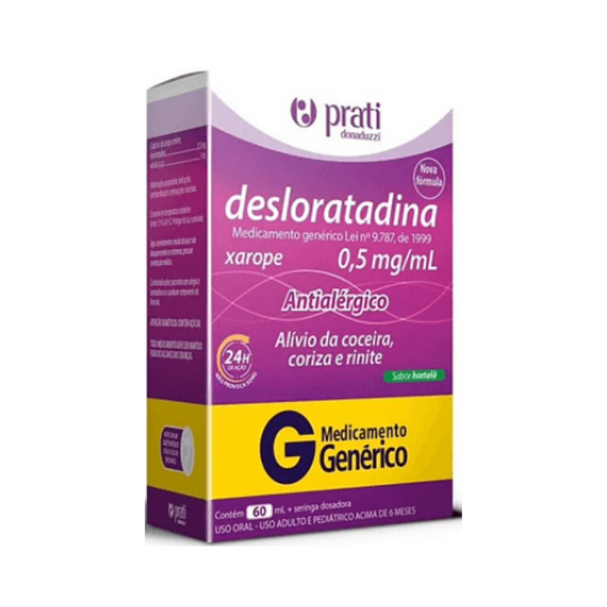 Desloratadina Prati-Donaduzzi 0,5mg/mL 60ml