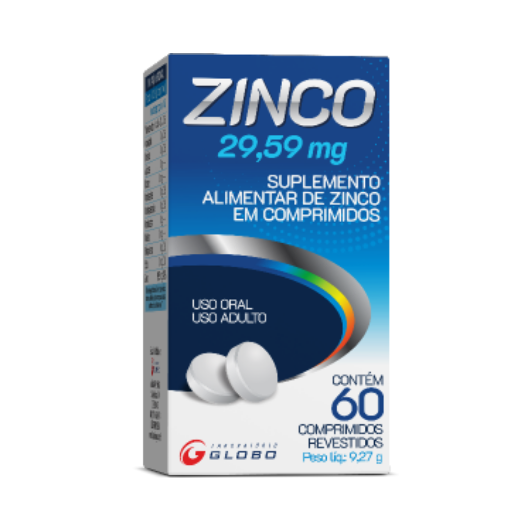Zinco Globo 29,59mg 60 comprimidos
