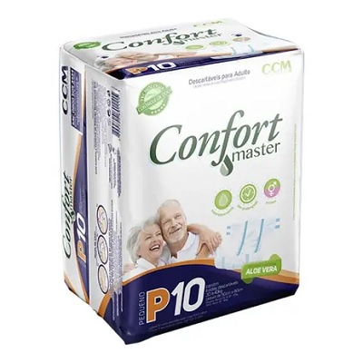 Fralda Geriatrica Confort Master P 10 unidades