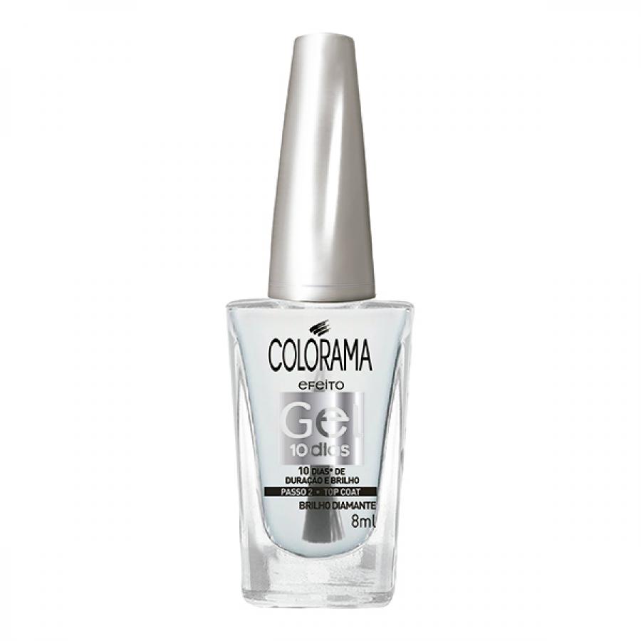 ESMALTE COLORAMA GEL TOP COAT BRILHO DIAMANTE 10