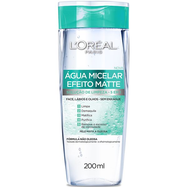 Agua Micelar Efeito Matte com 200ml