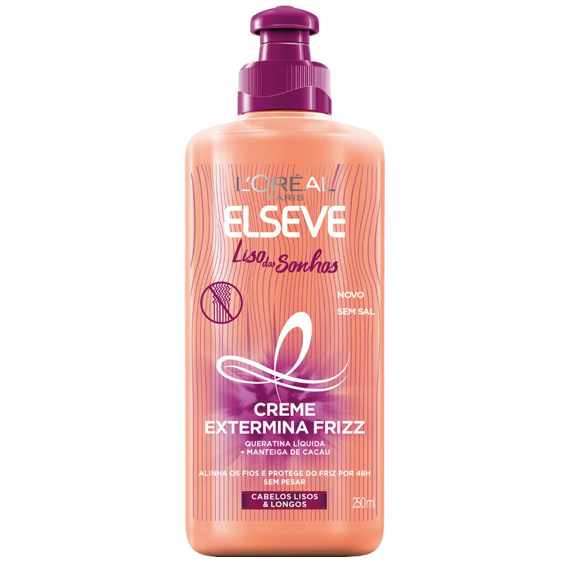 Creme Para Pentear Liso Dos Sonhos Elseve 250ml