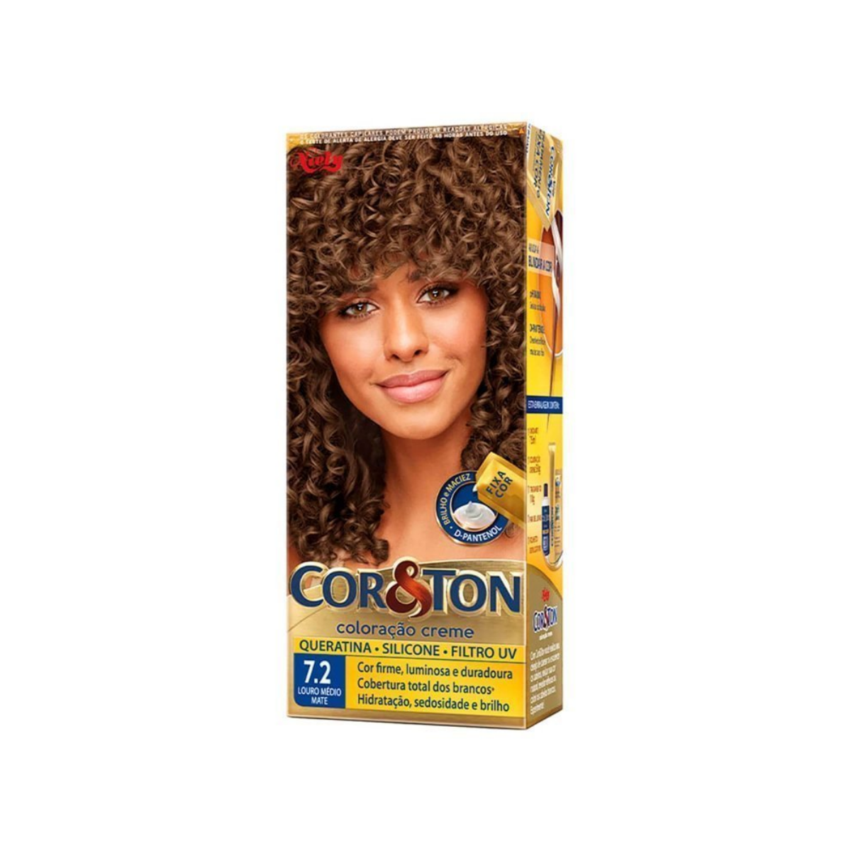 Tintura Cor&Ton Niely 7.2 Louro Médio Matte