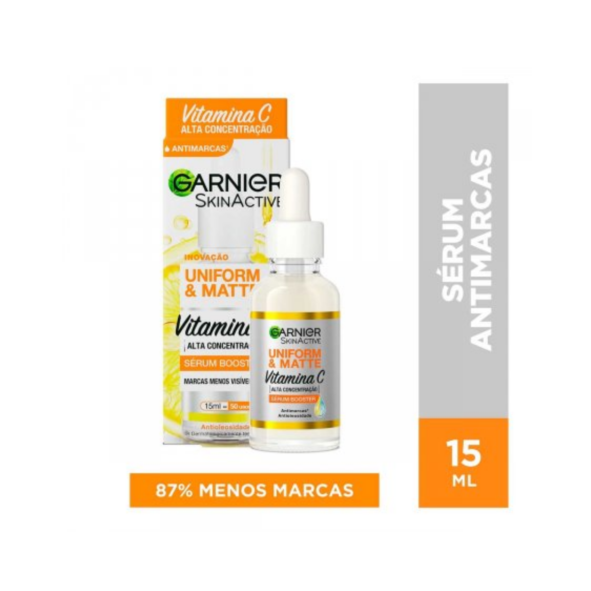 Sérum Facial Antimarcas Garnier Uniform&Matte Vitamina C 15Ml