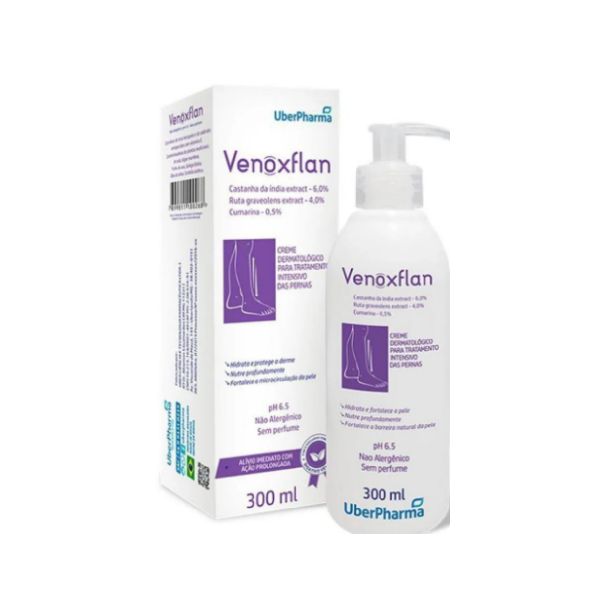 Venoxflan Creme Para Pernas Uberpharma 300ml