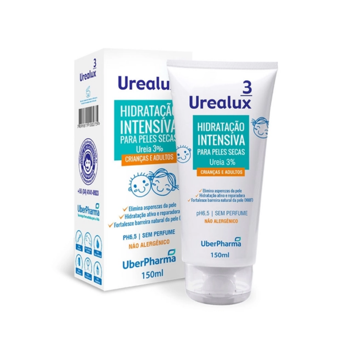 Creme Hidratante Uberpharma Urealux 3% 150mL