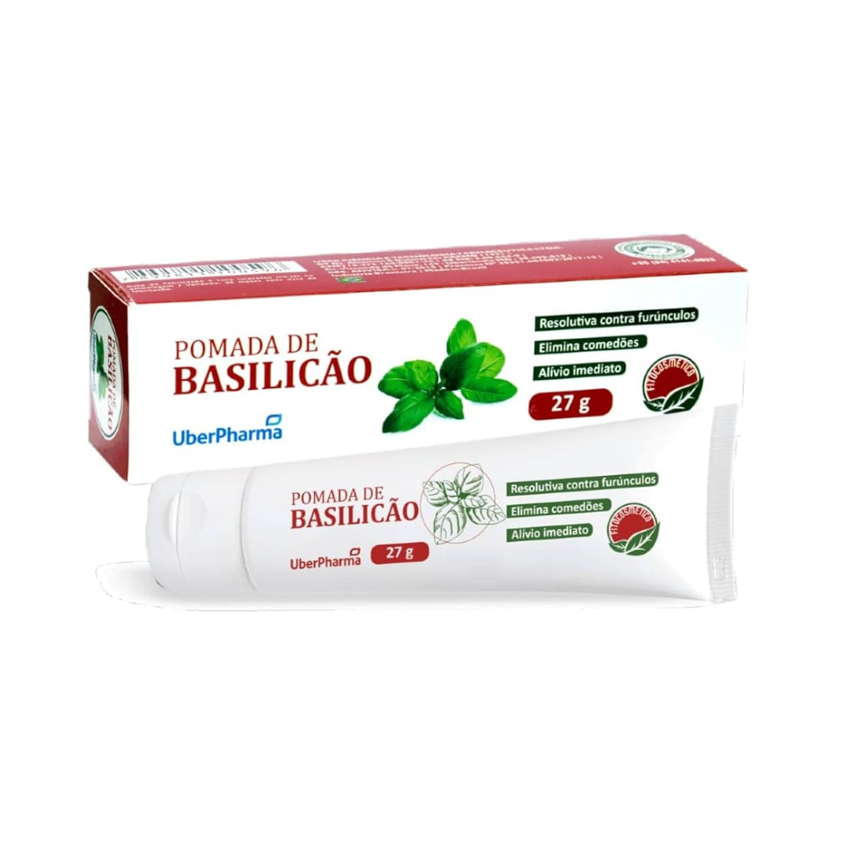Pomada de Basilicão UberPharma bisnaga, 27g