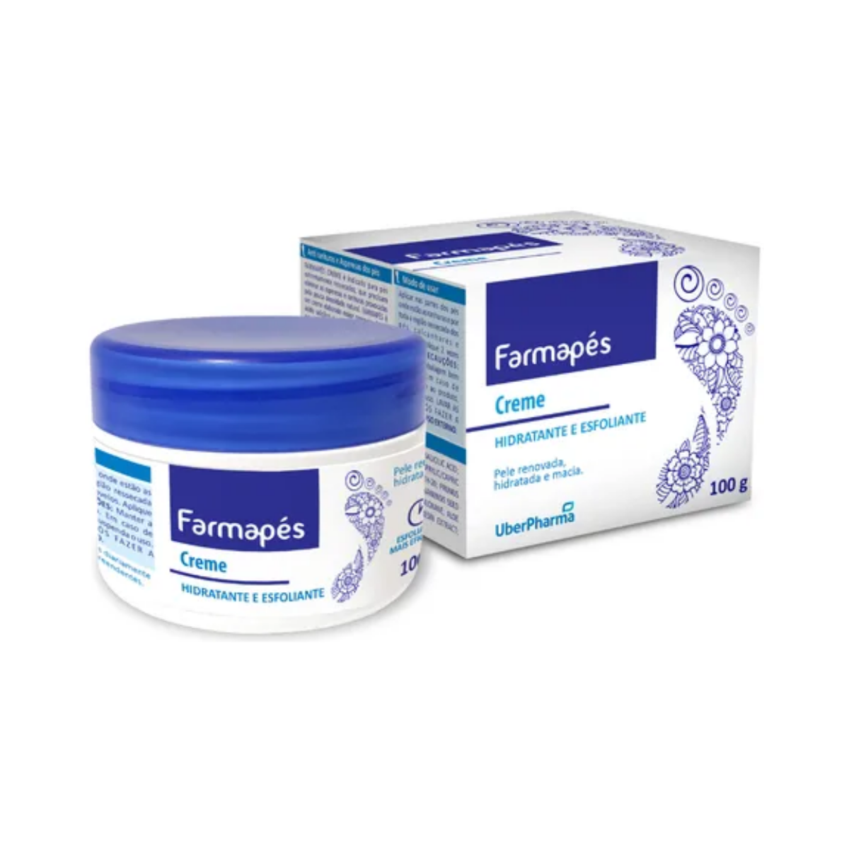 Farmapes Creme Hidratante E Esfoliante Uber Pharma 100g
