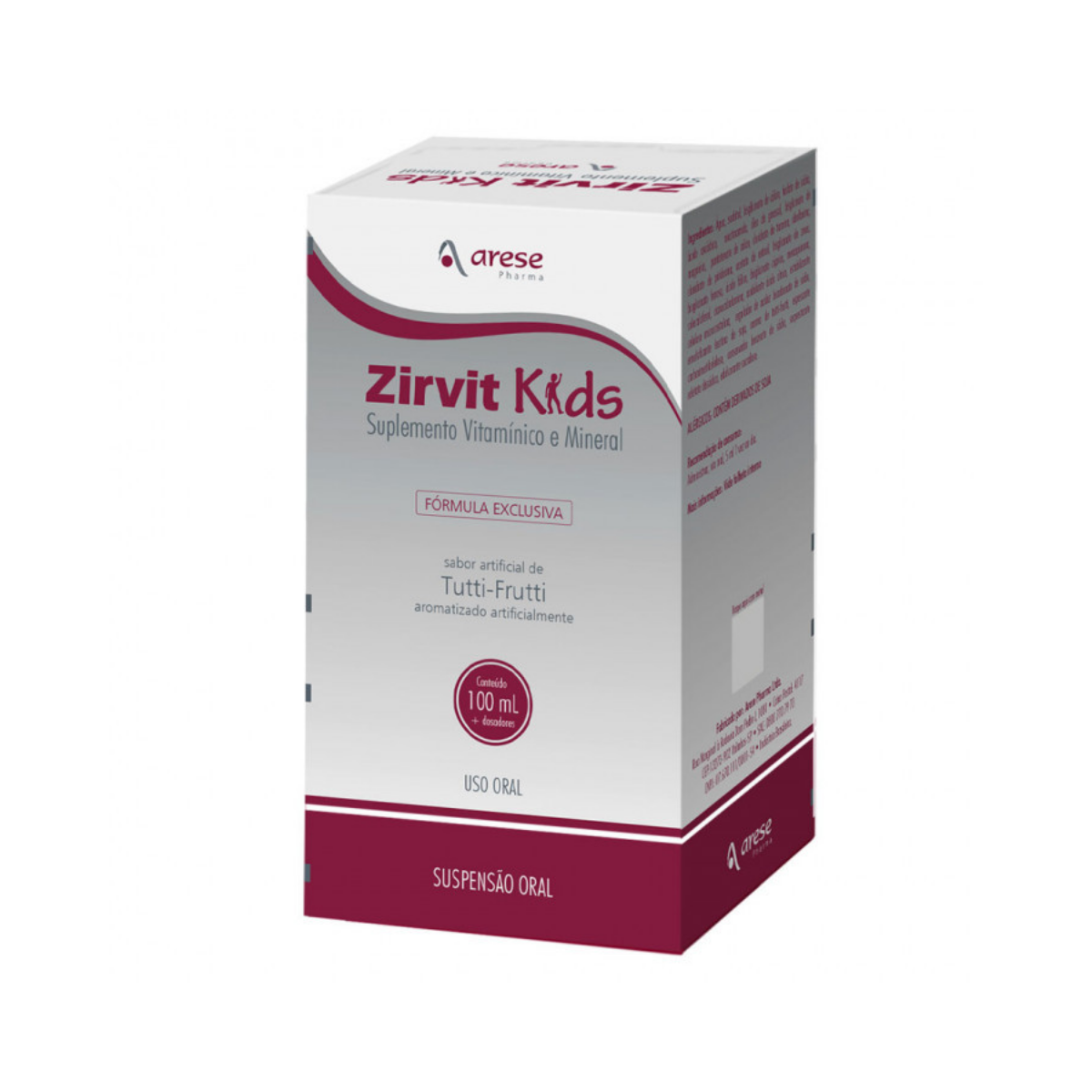 Zirvit Kids Suspensão Oral Arese Pharma 100ml