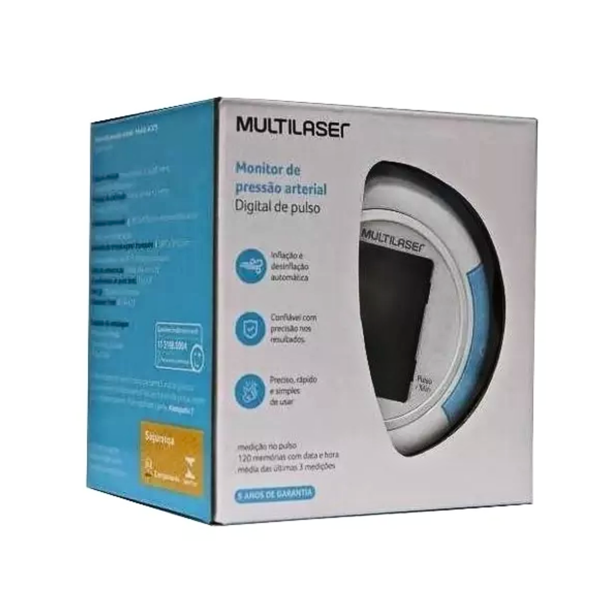 Monitor de Pressão Arterial de Pulso Multilaser Saúde HC075