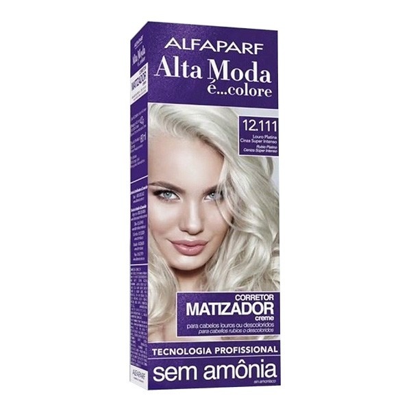 TINTURA ALTA MODA 12 111 LOURO PLAT CINZ SUPER INT