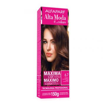 Tintura alta moda 6.7 castanho luminoso claro 150g