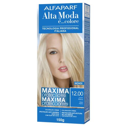 Tintura Creme Alfaparf Alta Moda é Colore nº 12.00 louro platinado