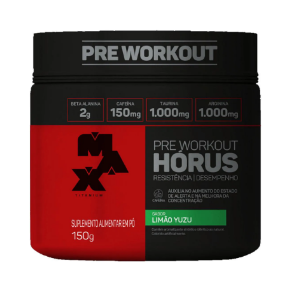 Hórus Pre Workout Limao Yuzu Max Titanium 150g