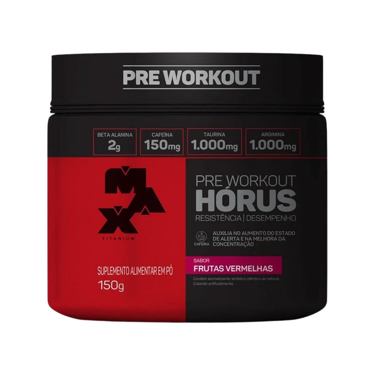 Hórus Pre Workout Frutas Vermelhas Max Titanium 150g