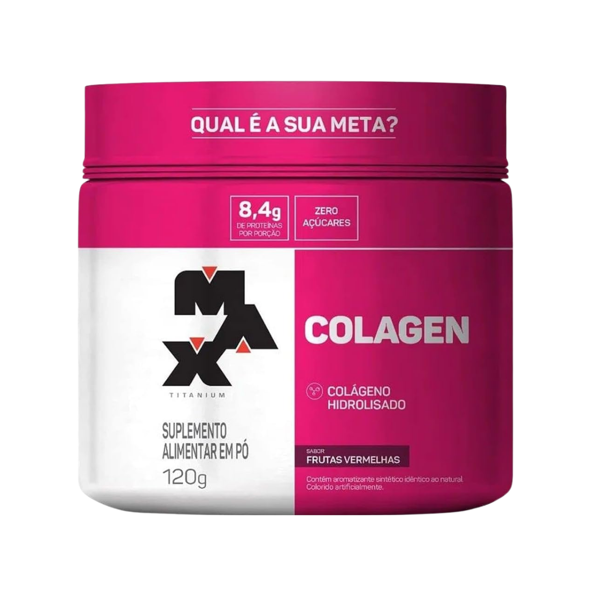 Colagen Frutas Vermelhas Max Titanium 120g