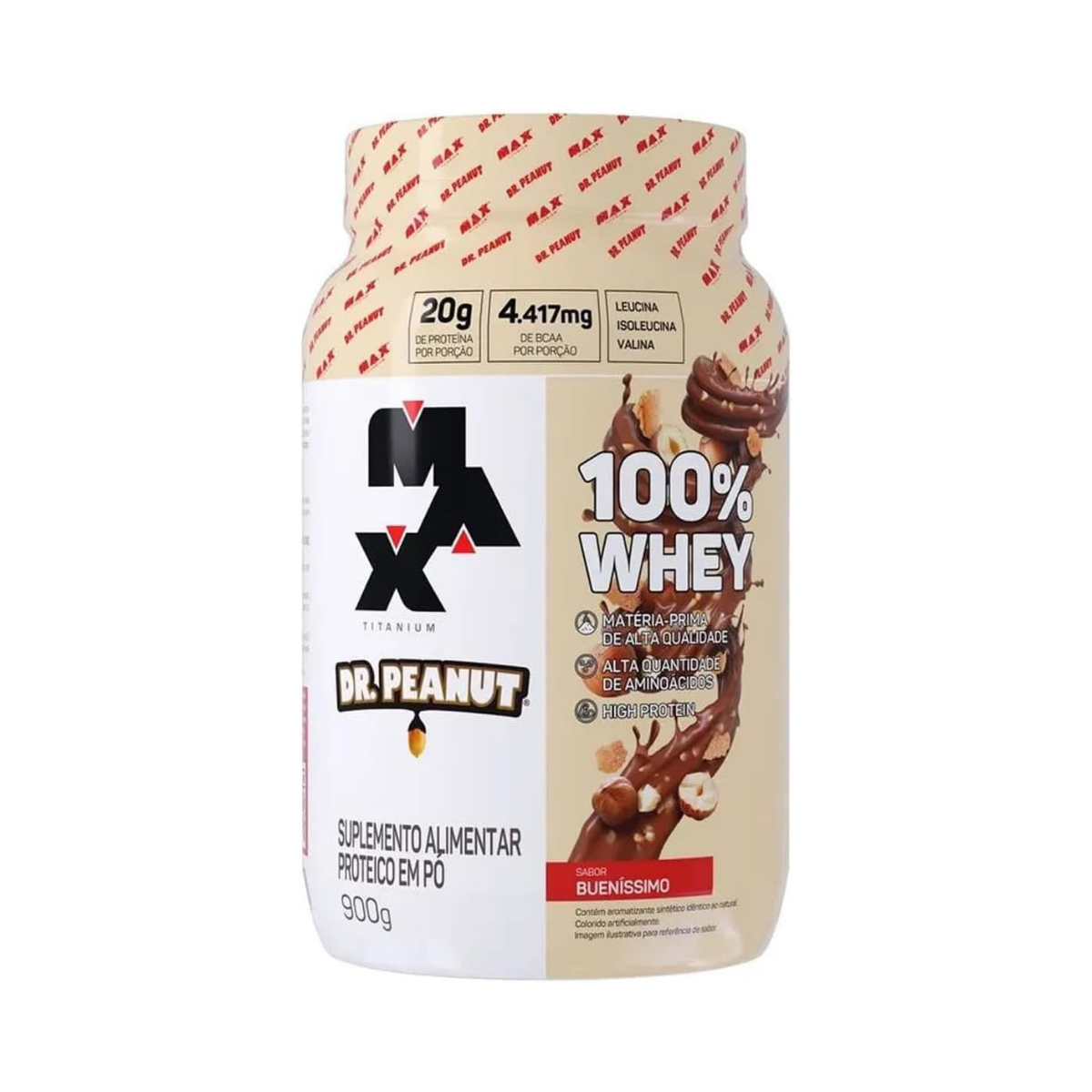 100% Whey Buenissímo Dr. Peanut Max Titanium 900g
