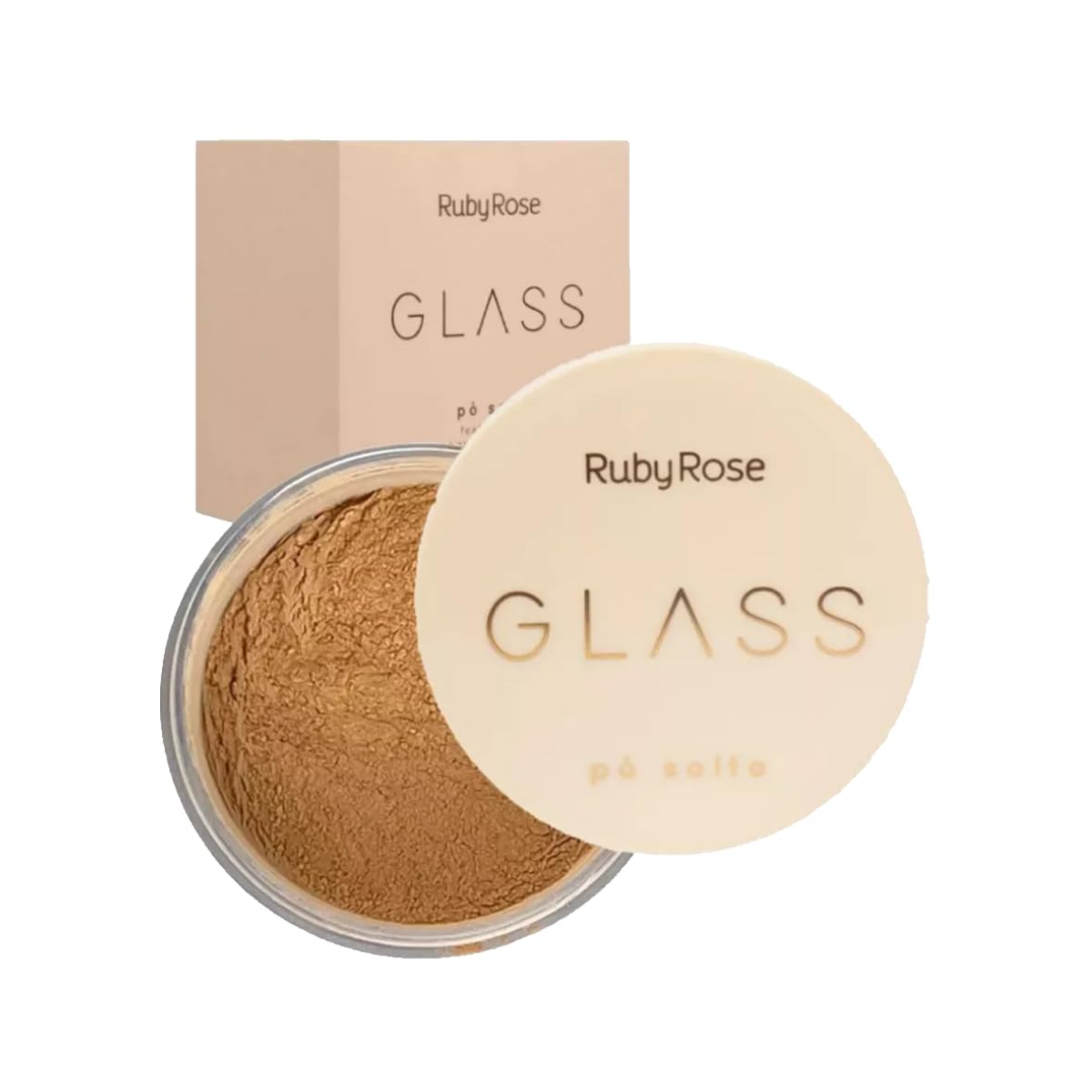 Pó Solto Glass Cor GPL02 HB-862 Ruby Rose