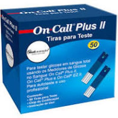 Tiras Reagentes Para Monitor De Glicose On call Com 50 Tiras  Acon