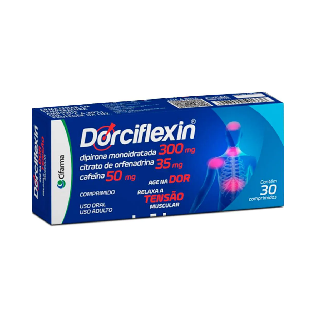Dorciflexin Cifarma 300mg + 35mg + 50mg 30 Comprimidos