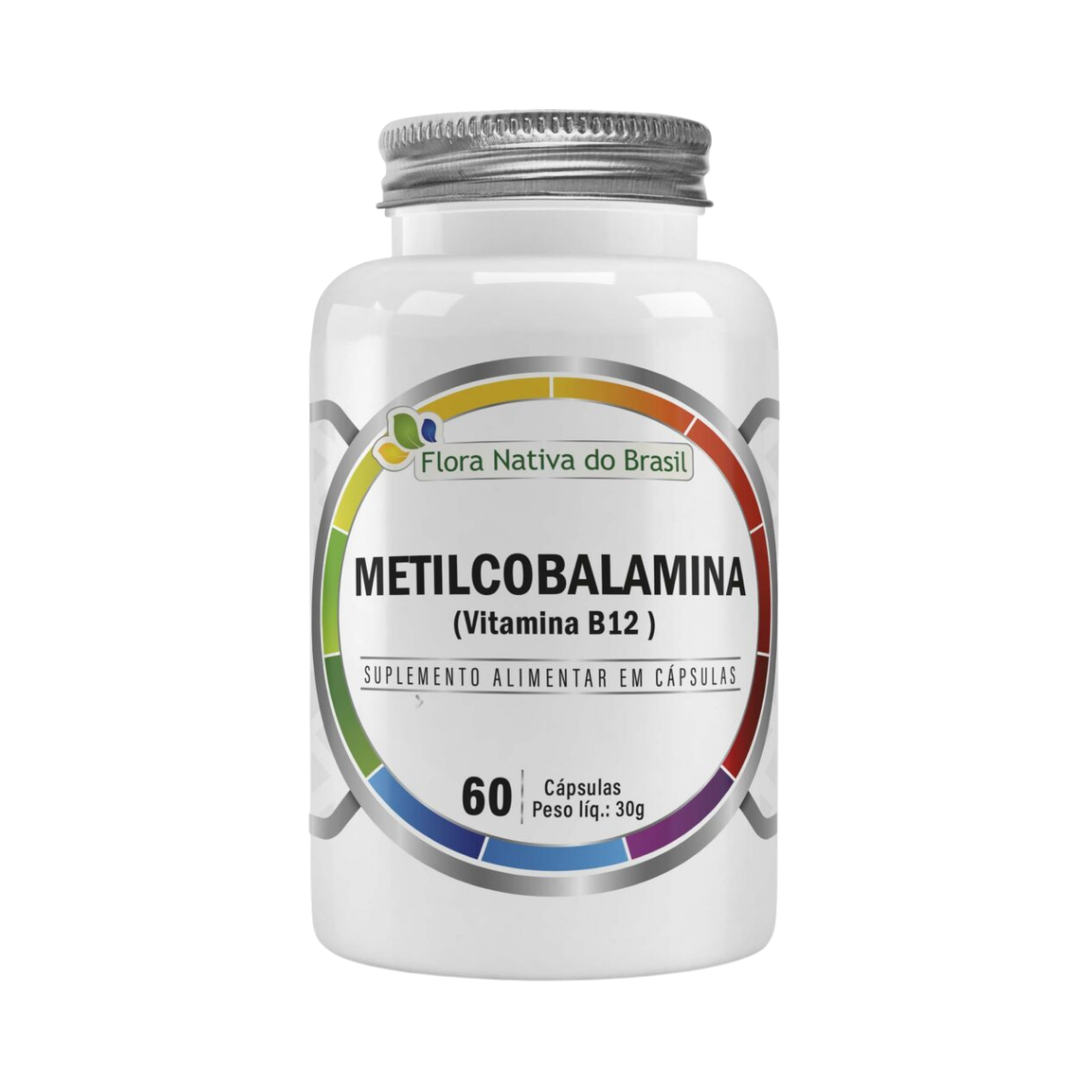 Metilcobalamina Vitamina B12 Flora Nativa Do Brasil 60 Capsulas